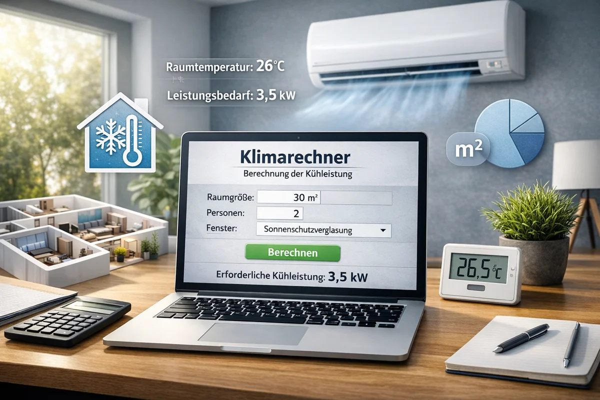 Klimarechner – Kühlleistung berechnen